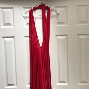 Red multi-way dress
